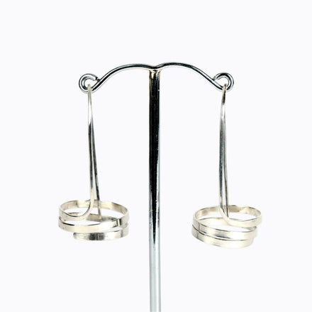 Swarf Medium Earrings - Polished Finish
