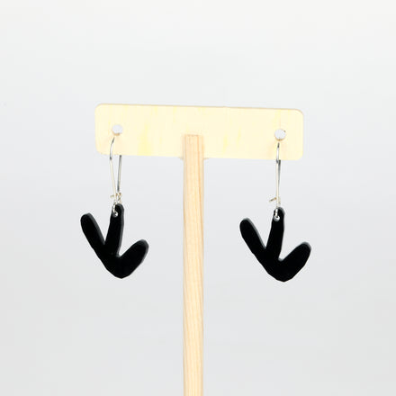 Black Tracks Earrings