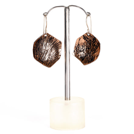 Gold Coloured Grass Earrings