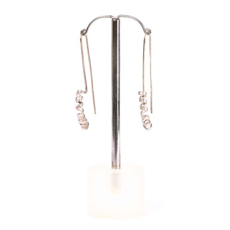 Swarf Curved Earrings