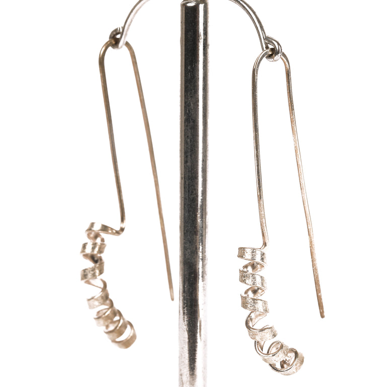 Swarf Curved Earrings