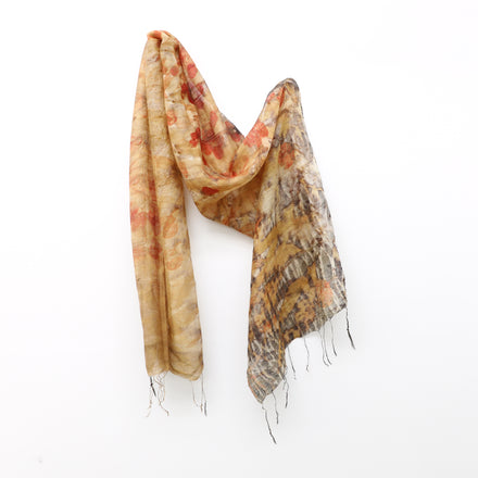 Eco-dyed scarf
