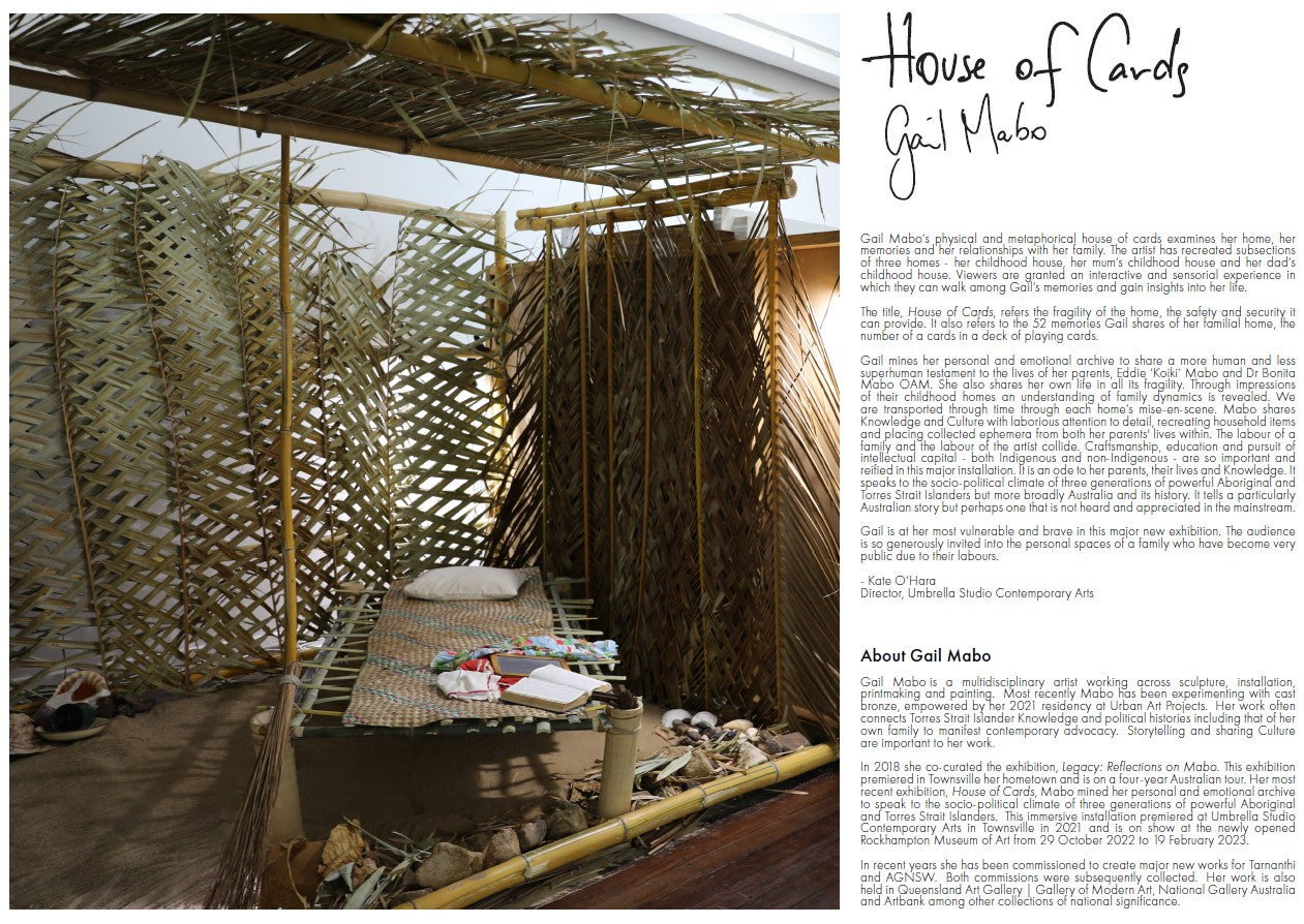 Gail Mabo House of Cards Catalogue – Umbrella Studio