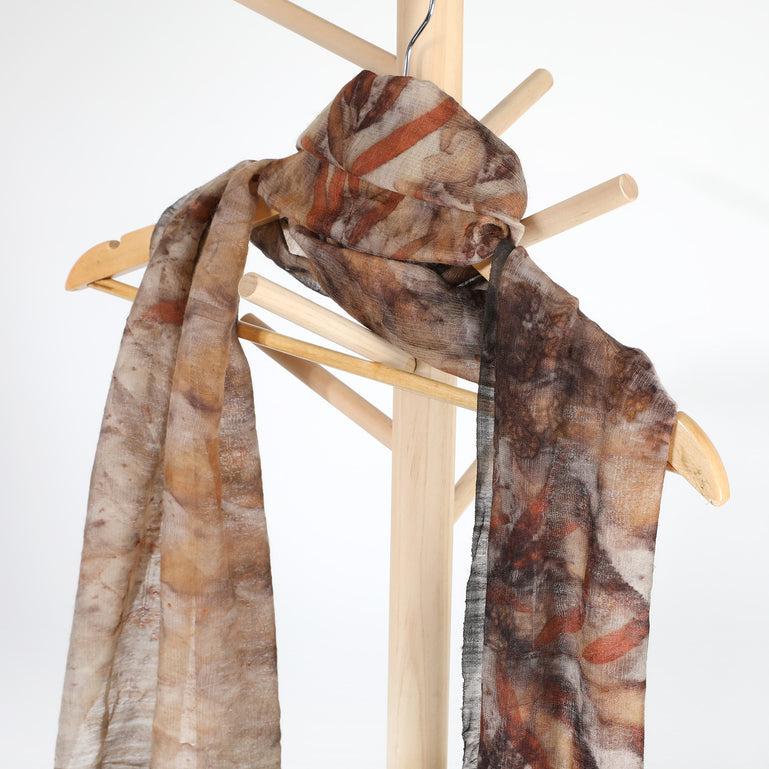 Eco-dyed scarf