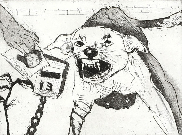 Vicious dog and postman